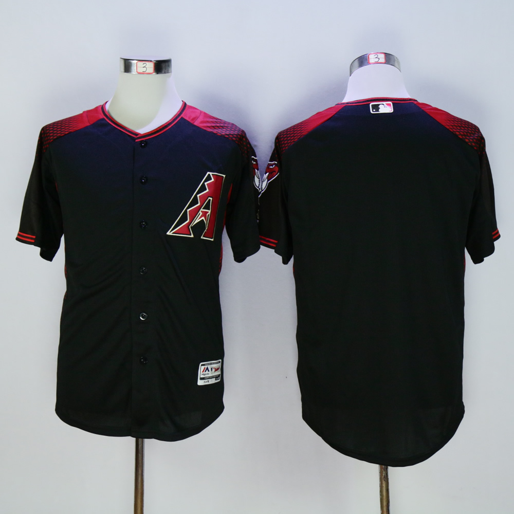 Men Arizona Diamondback Blank Black MLB Jerseys2